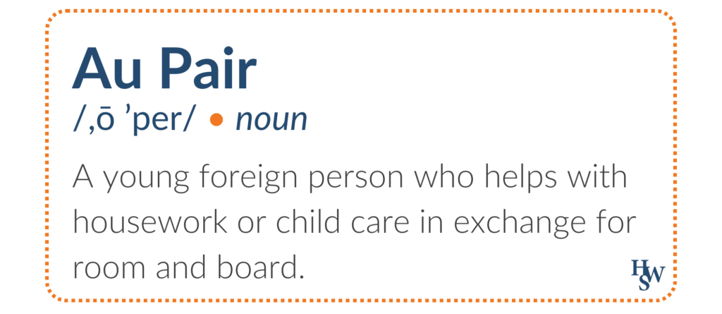 definition of an au pair infographic